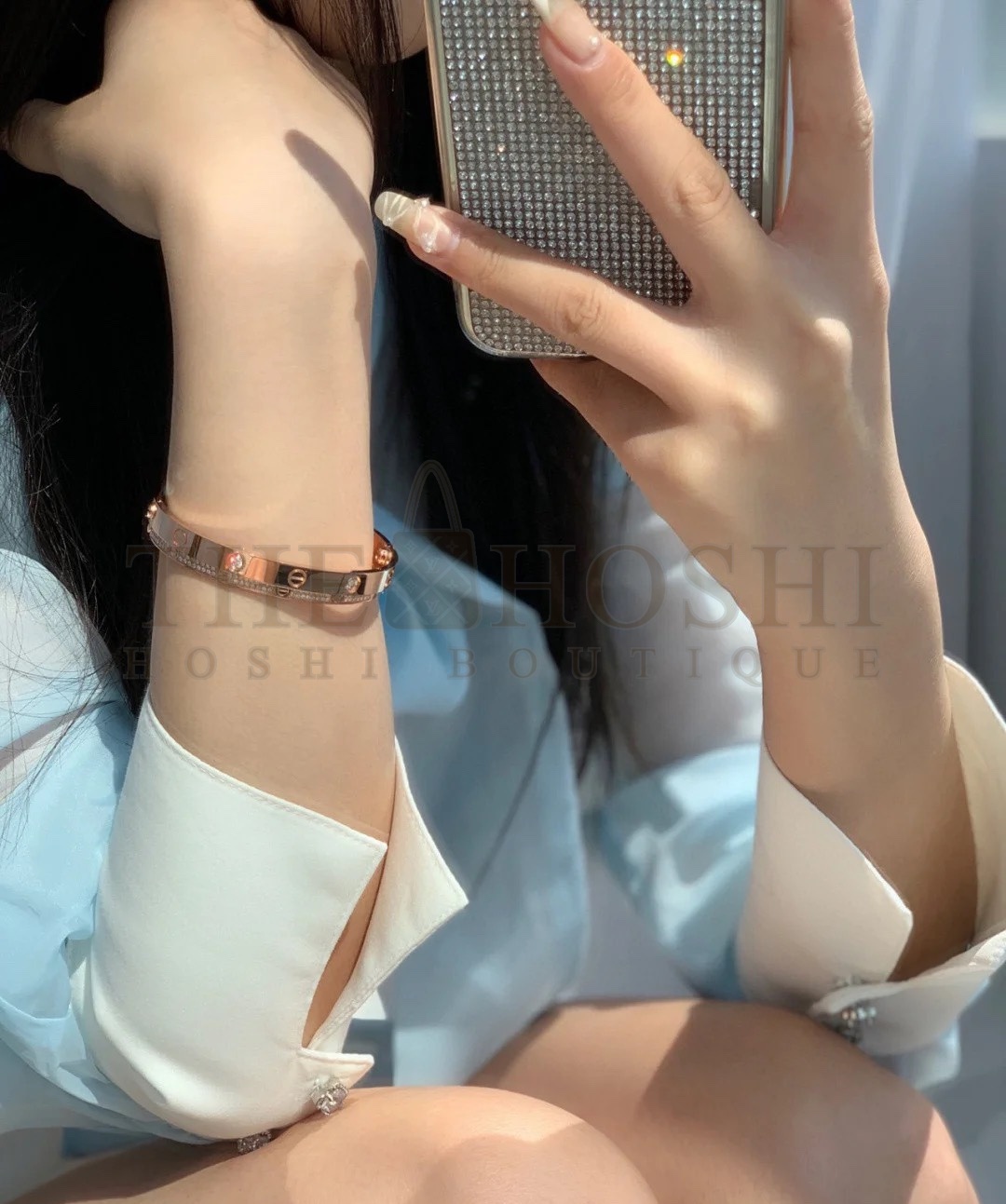 Ca*t1er Four D1am0nds Love Bracelet & Narrow Full D1am0nd Bracelet Master Quality