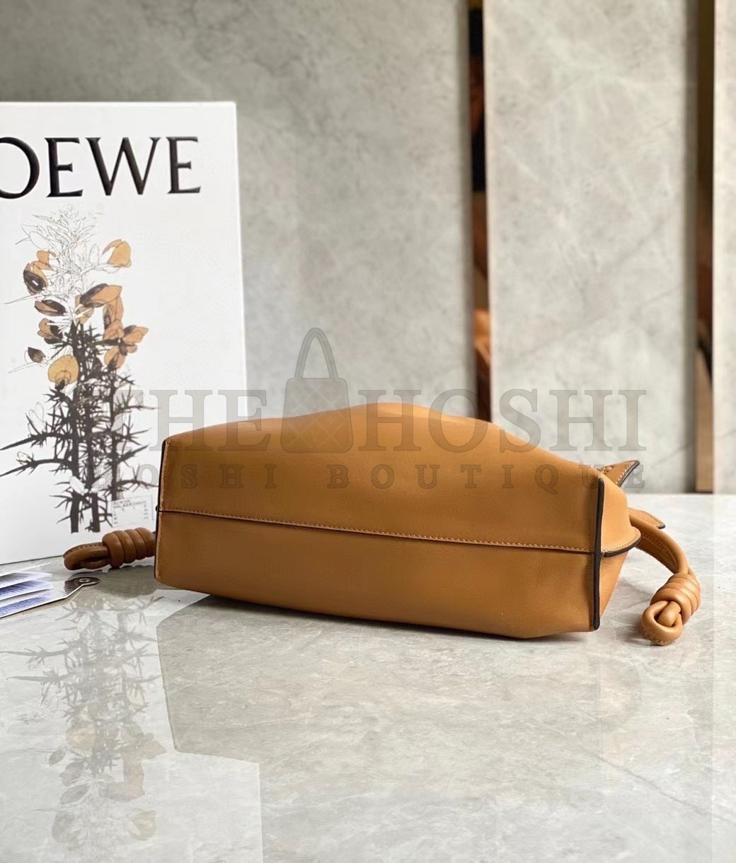 L0ew* Flamenco Clutch In Brown Nappa Leather Master Quality