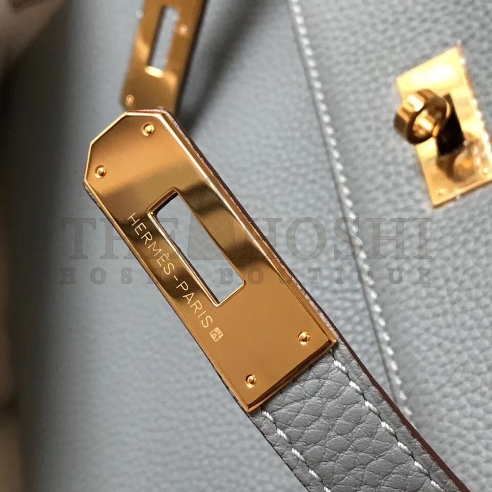 H**me5 Blue Lin Clemence Kelly 25cm GHW Bag Master Quality