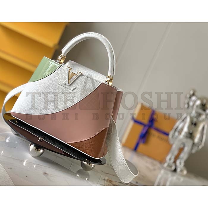 L0vis Vvtt0n LV Women Capucines Mini Handbag Taurillon Patent Leather Smooth Calfskin Master Quality