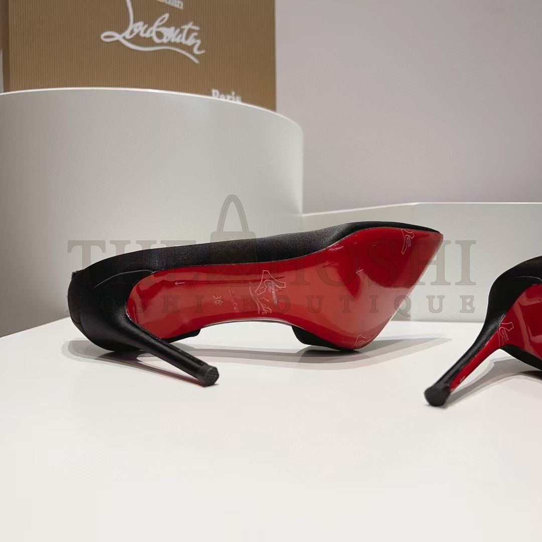 Chr1st1an Louboutin CL Iriza Pumps 10cm Black Suede Heels 3130523B Master Quality