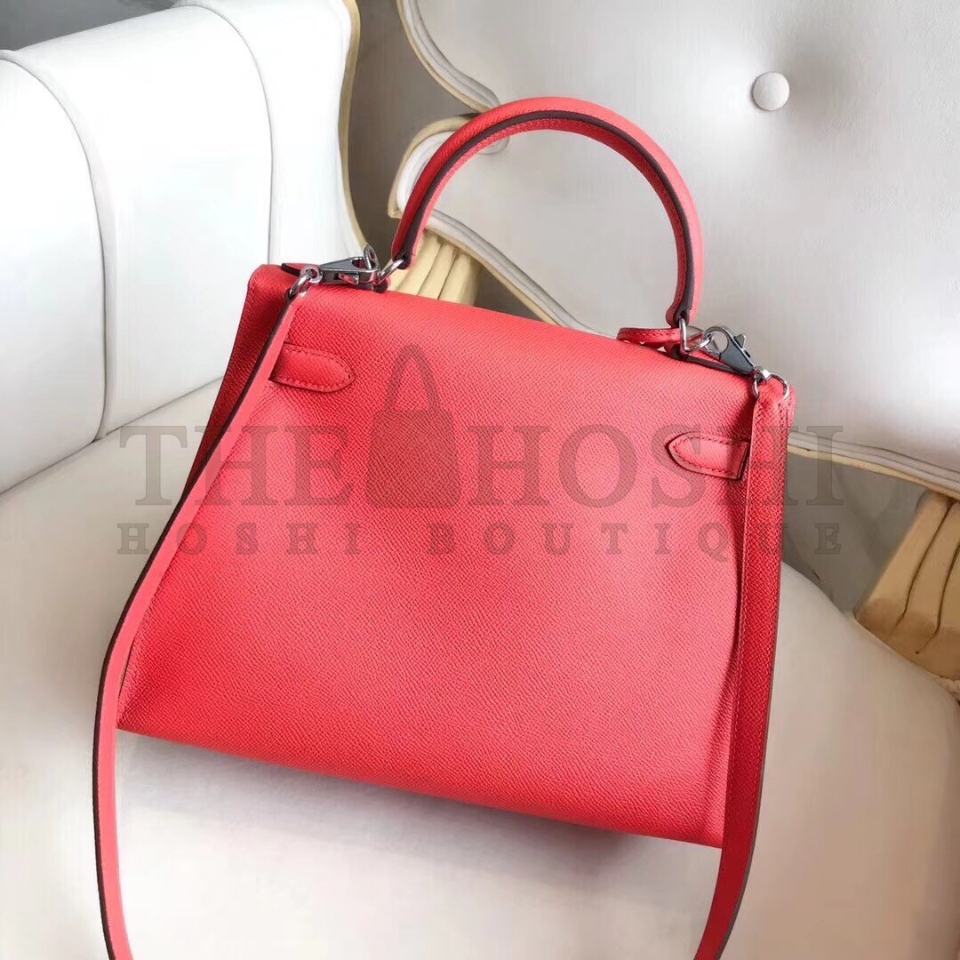 H**me5 Multicolor Stripes Kelly 28cm Red Bag Master Quality