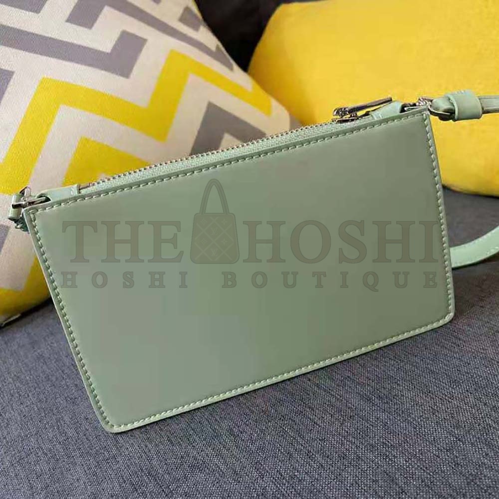 Pra*a Women Brushed Leather Mini-Bag-Aqua Master Quality