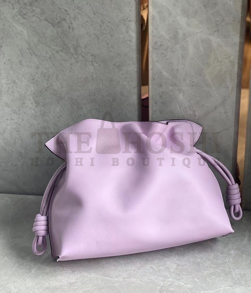 L0ew* Flamenco Clutch In Bloom Orchid Nappa Leather Master Quality