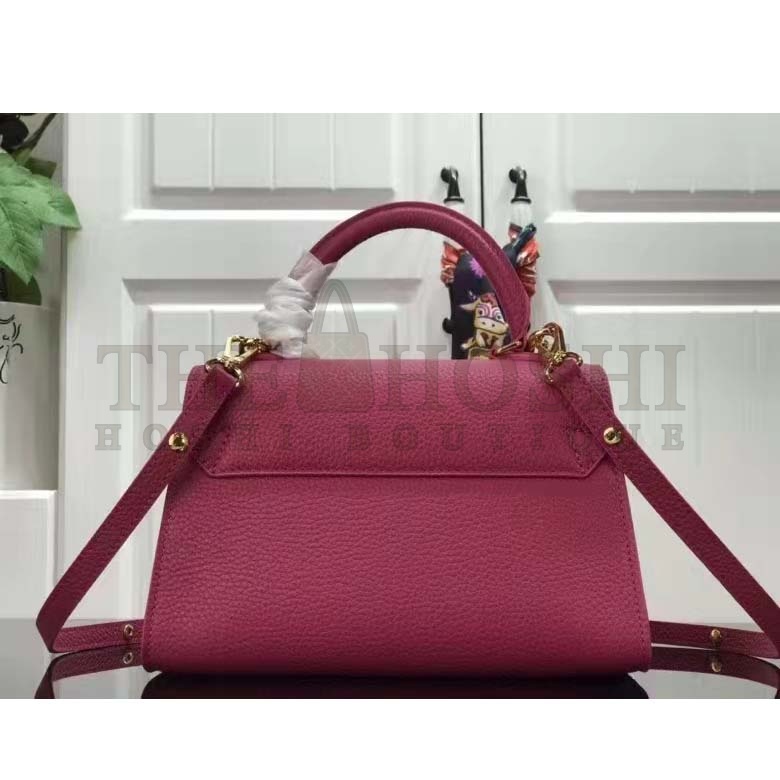 L0vis Vvtt0n LV Women Twist One Handle BB Handbag Dragon Fruit Pink Taurillon Master Quality