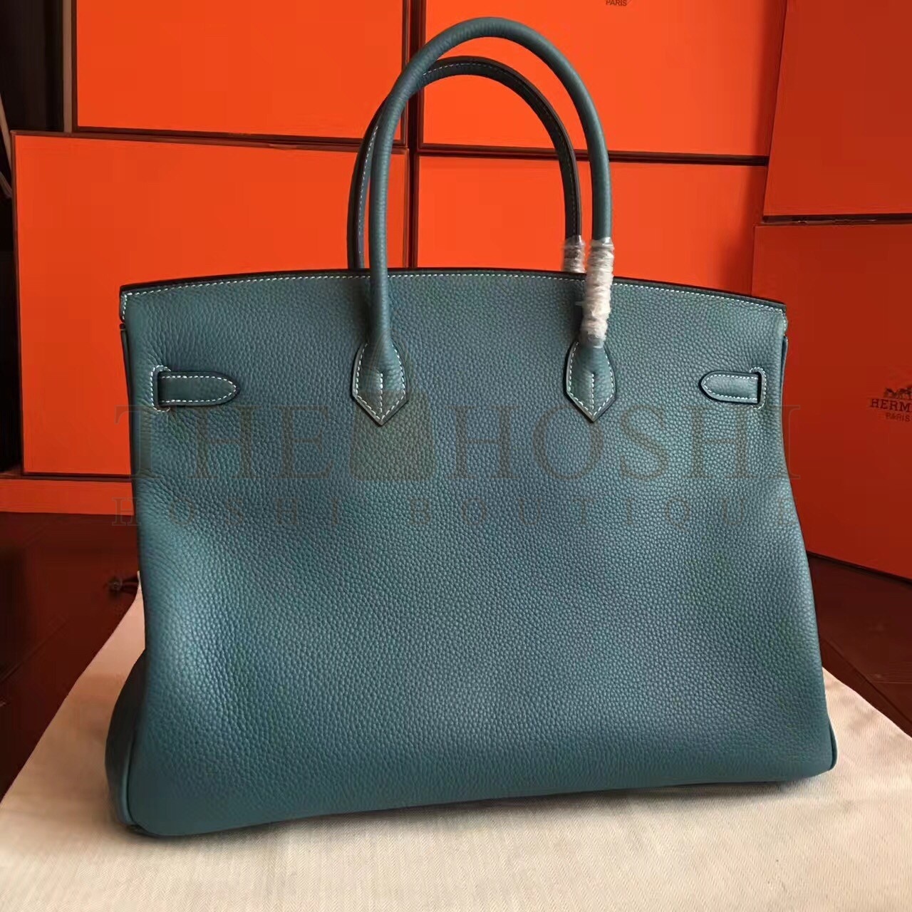 H**me5 Blue Jean Clemence Birkin 40cm Handmade Bag Master Quality