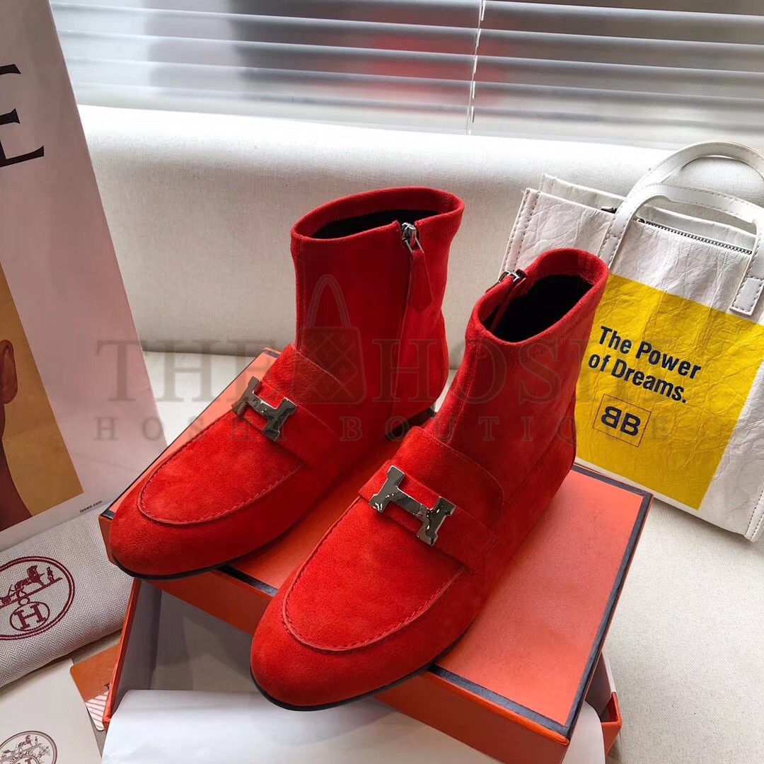 H**me5 Red Saint Honore Ankle Boots Master Quality