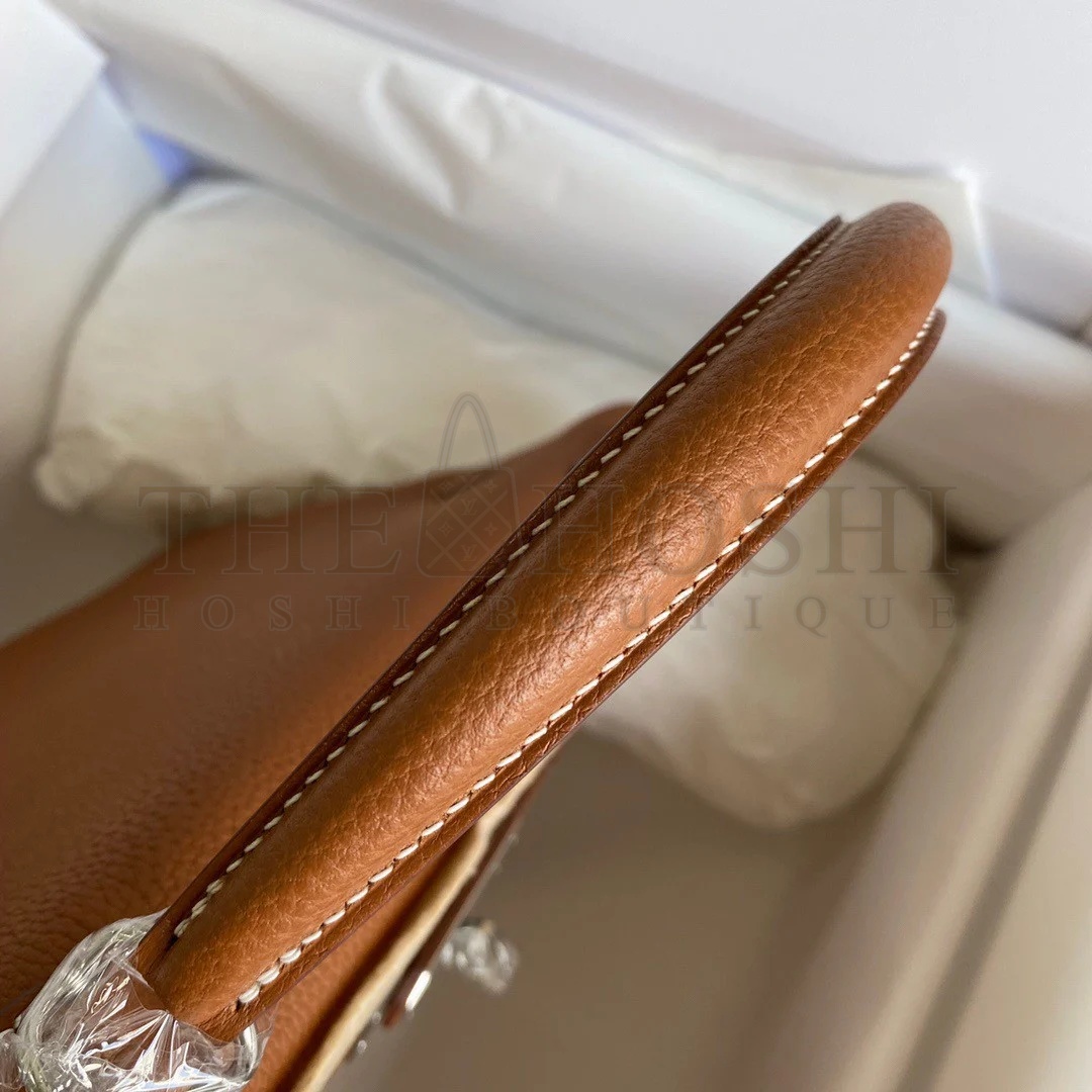 H**me5 Kelly Retourne 32 Handmade Bag In Gold Clemence Leather Master Quality