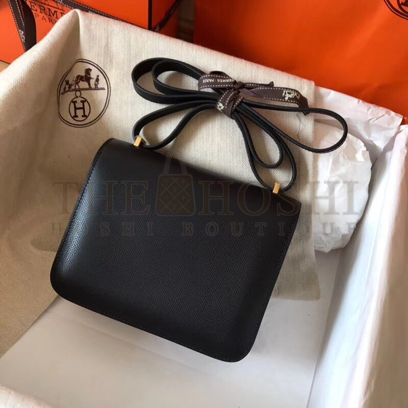 H**me5 Mini Constance 18cm Black Epsom Bag Master Quality