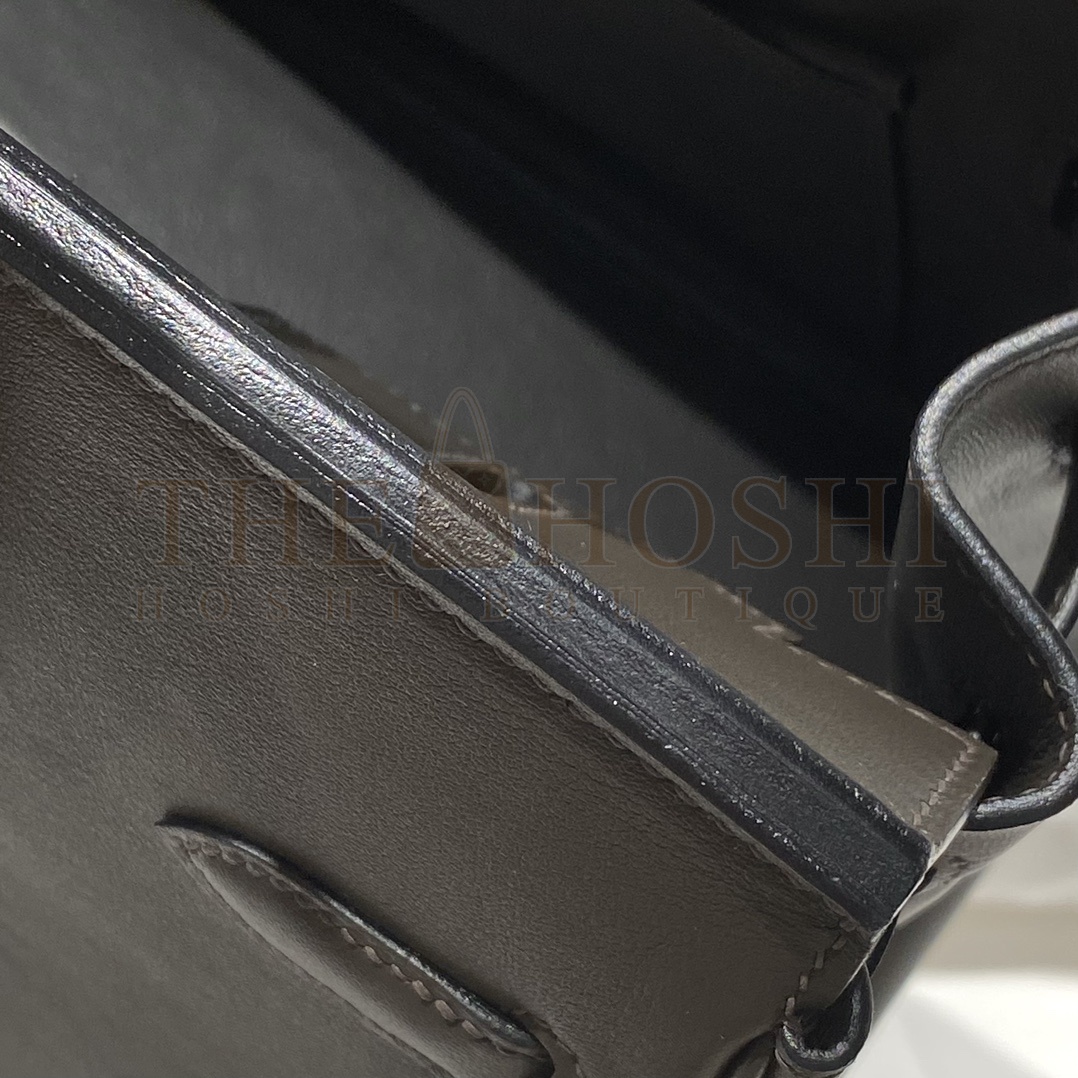 H**me5 Birkin Shoulder Mini 29cm Swift Leather 8F Tin black  and Hardware Master Quality