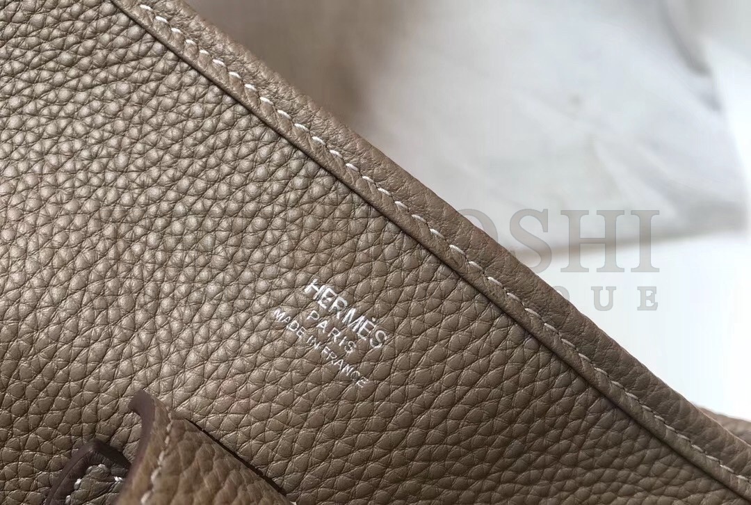 H**me5 Evelyne III 29 Bag In Taupe Clemence Leather Master Quality