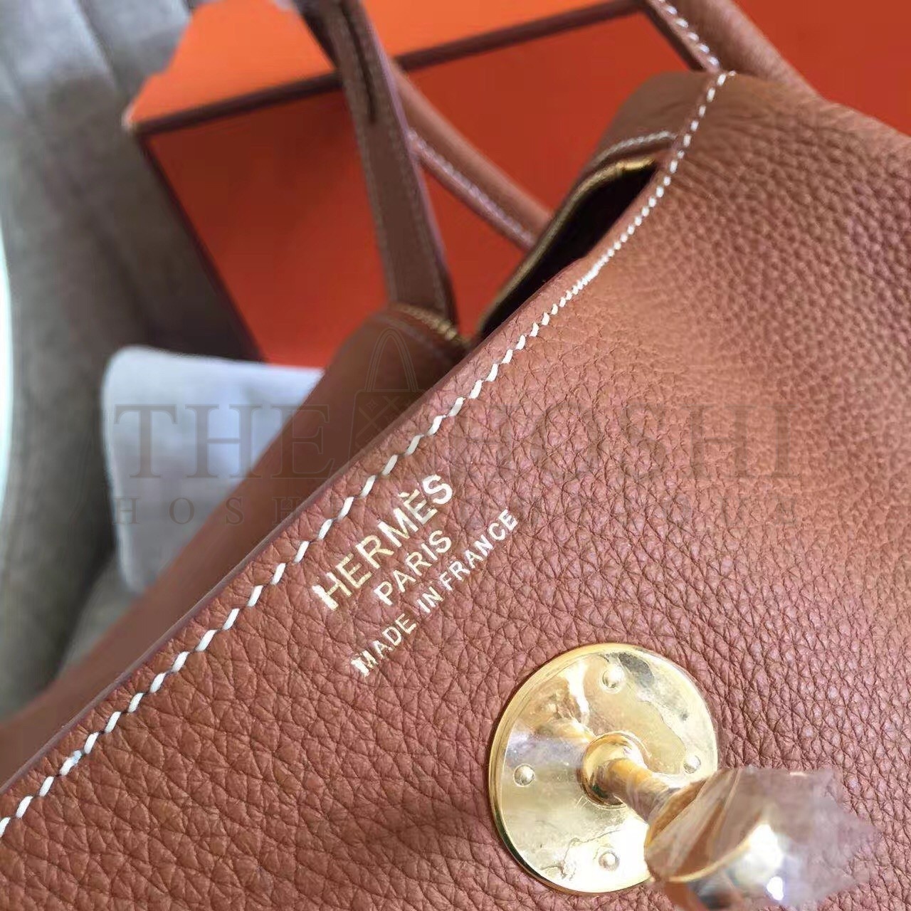 H**me5 Gold Lindy 26cm Clemence Handmade Bag Master Quality