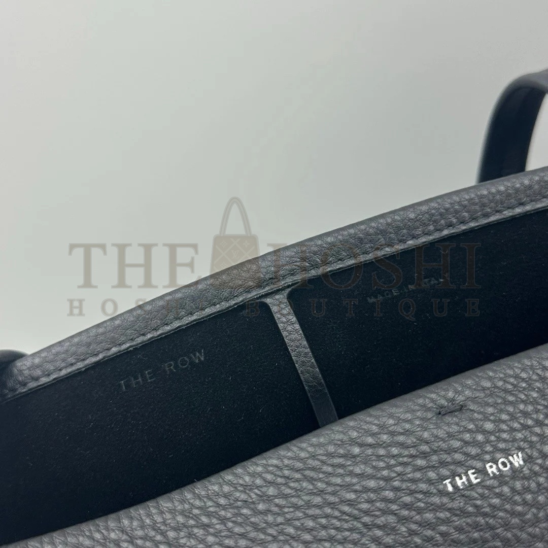 The R0w Medium Park Tote in Black Grained Leather Master Quality