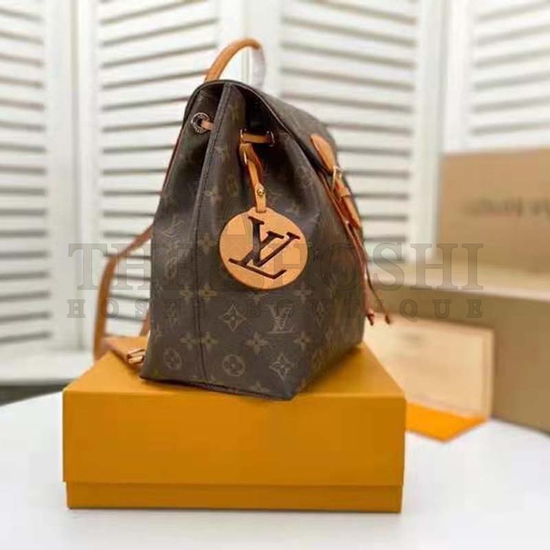 L0vis Vvtt0n LV Women Montsouris BB Backpack Monogram Canvas Cowhide Leather Master Quality