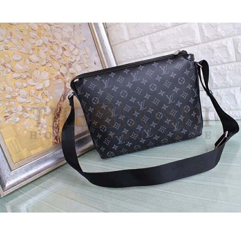 L0vis Vvtt0n LV Men Odyssey Messenger PM Monogram Eclipse Coated Canvas Master Quality