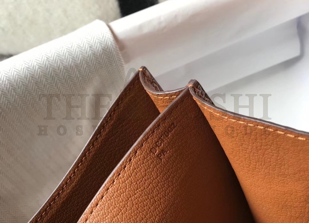 H**me5 Constance 18cm Bag In Brown Embossed Crocodile Master Quality