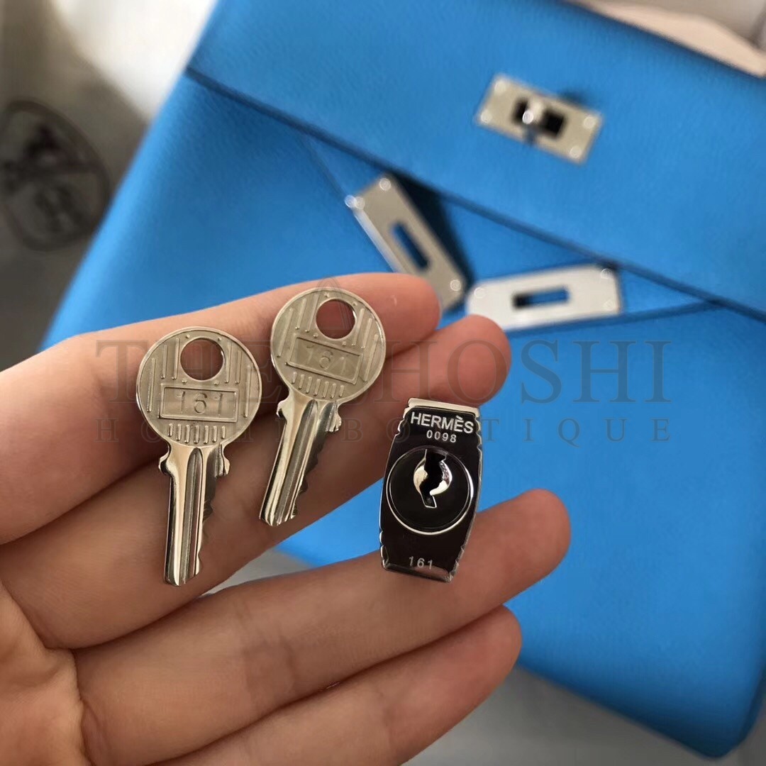 H**me5 Blue Zanzibar Clemence Kelly 28cm Handmade Bag Master Quality