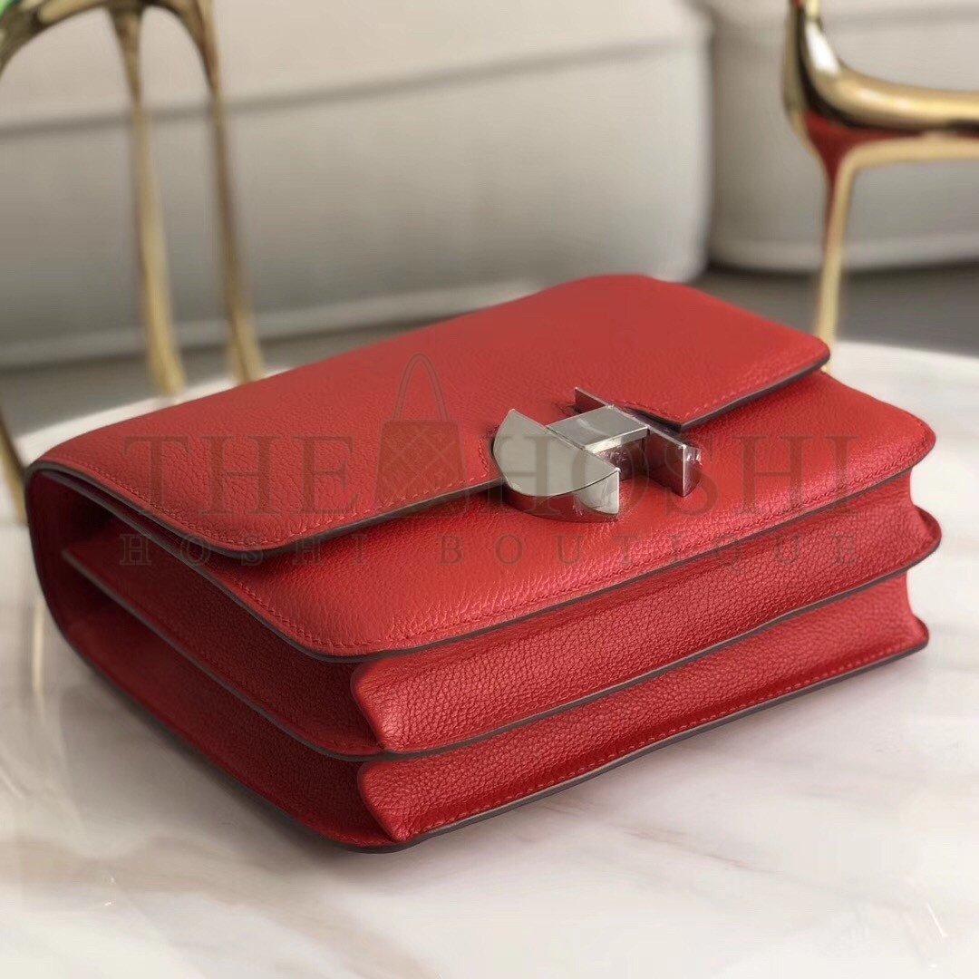H**me5 2002 20cm Bag In Red Evercolor Calfskin Master Quality