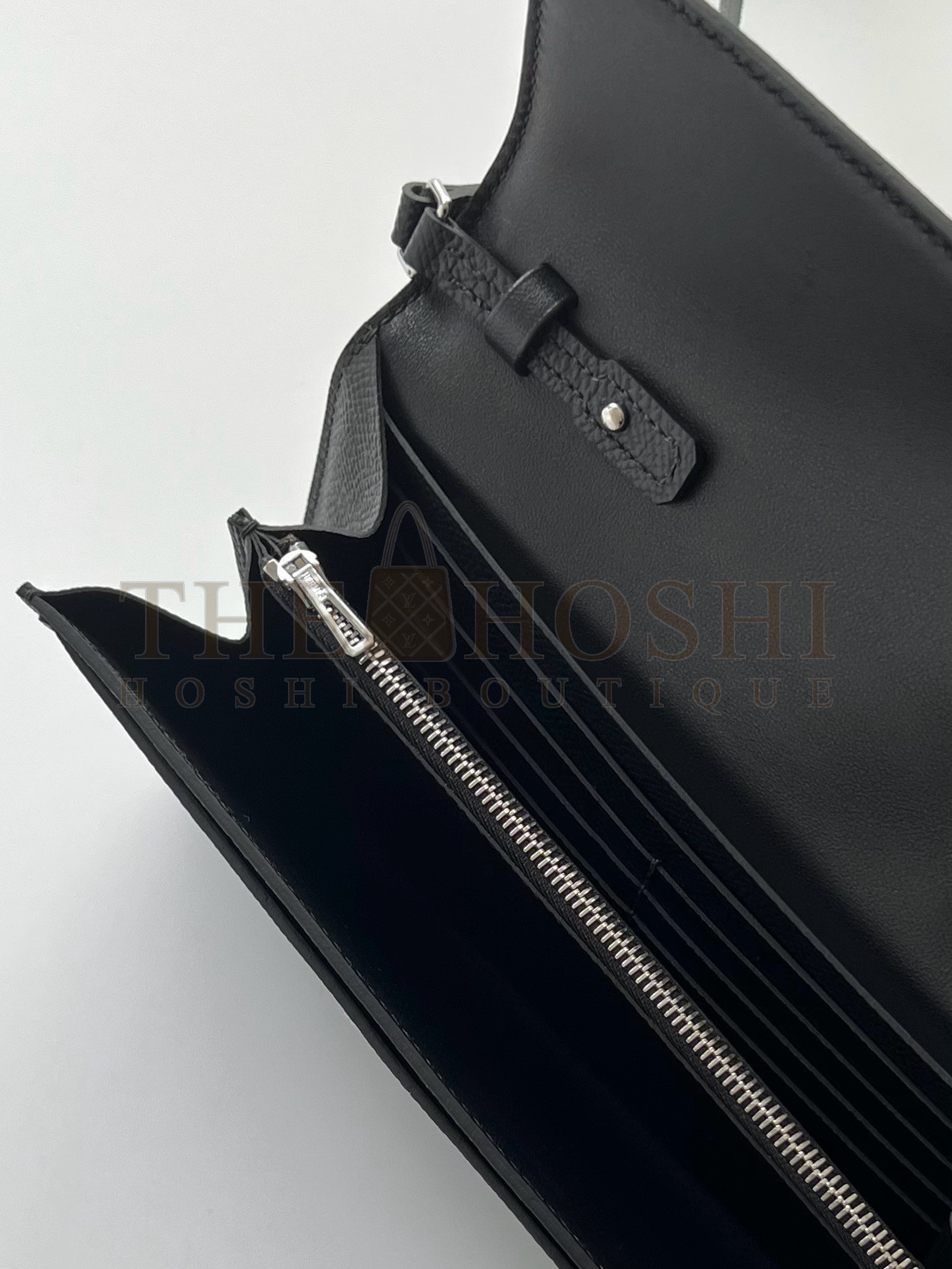 H**me5 Constance To Go Wallet in Black Epsom Calfskin Master Quality