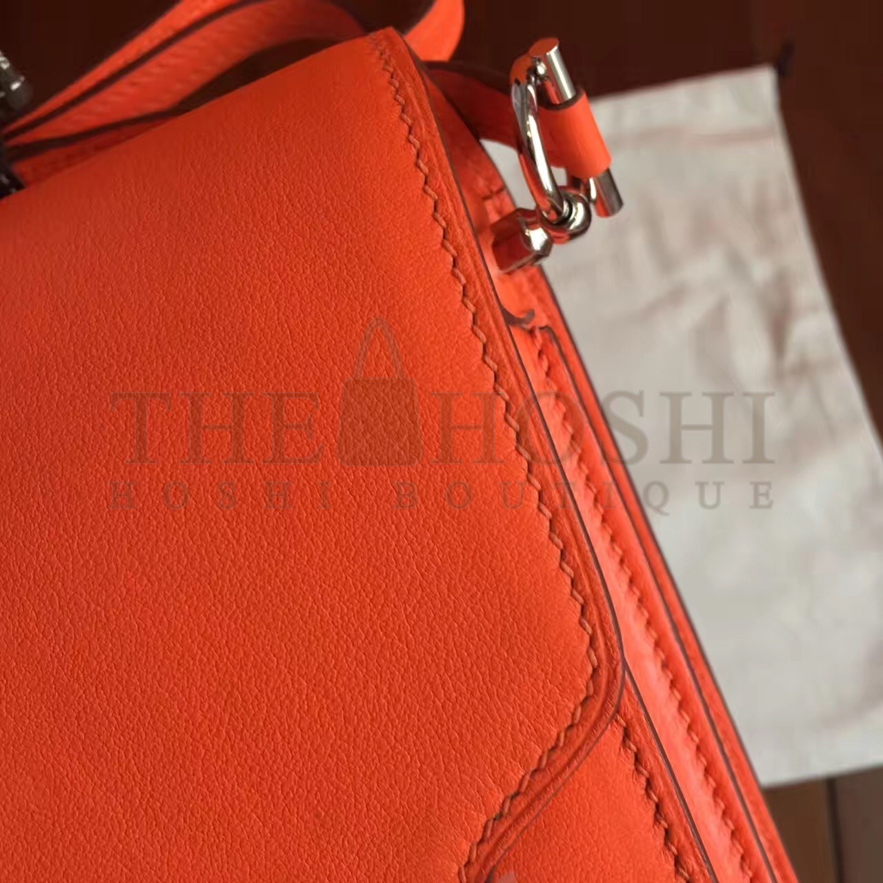 H**me5 Mini Sac Roulis Bag In Orange Swift Leather Master Quality