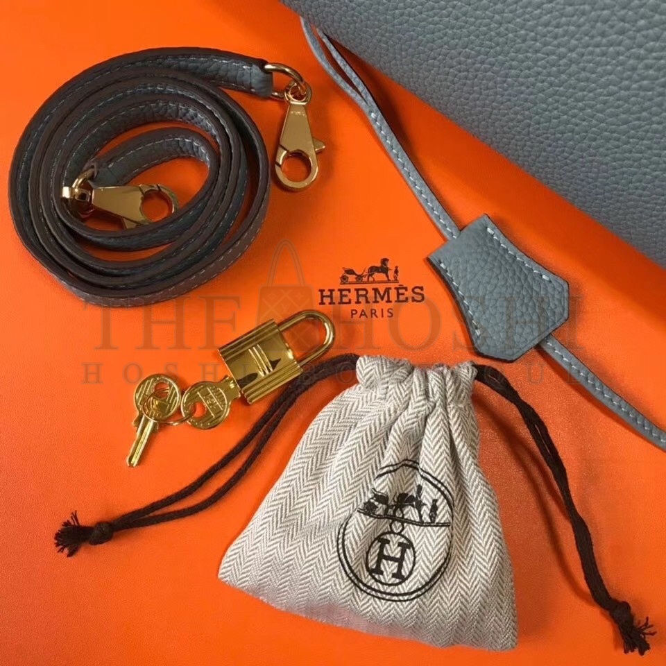 H**me5 Blue Lin Clemence Kelly 25cm GHW Bag Master Quality