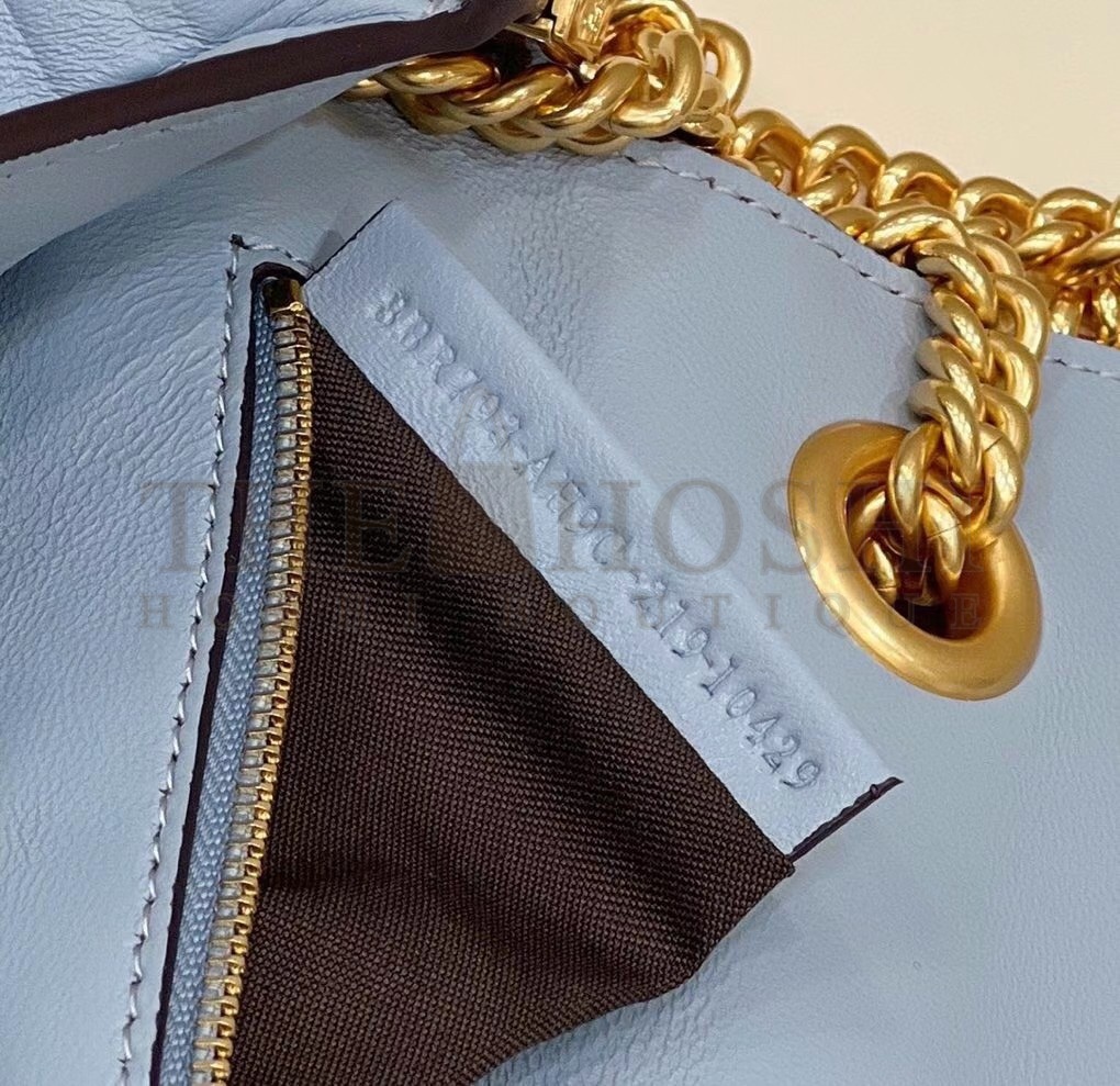 F**di Baguette Chain Midi Bag In Blue Nappa Leather Master Quality