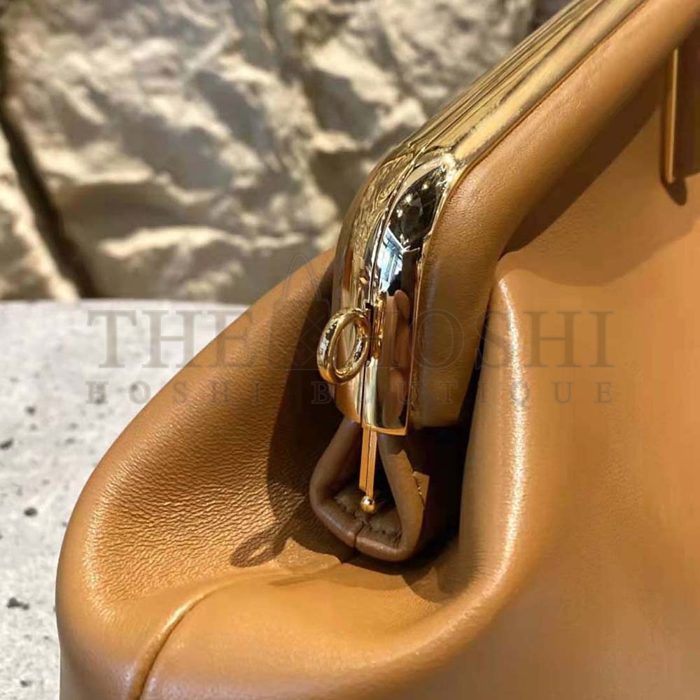 F**di Women First Medium Nappa Leather Bag-Brown Master Quality