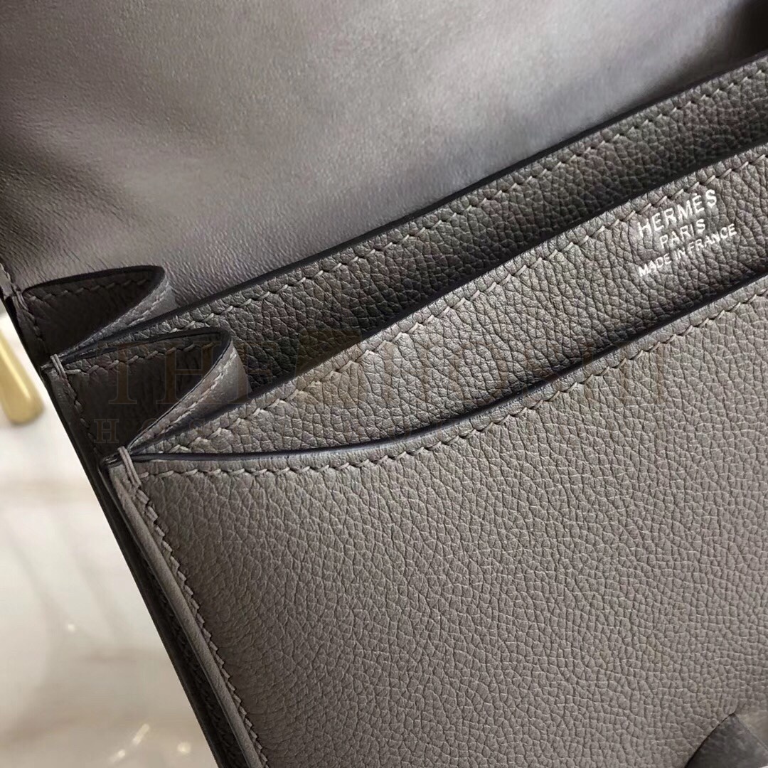H**me5 2002 20cm Bag In Etain Evercolor Calfskin Master Quality