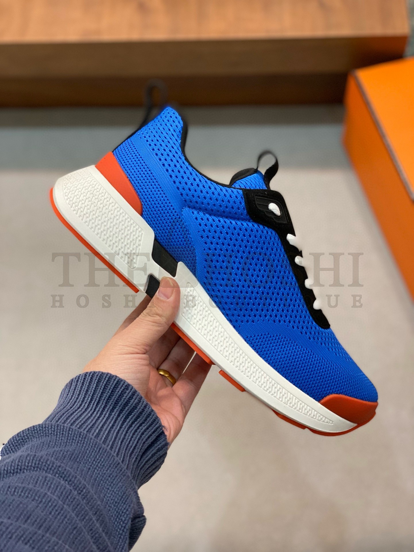 H**me5 Heros Sneakers in Blue Technical Knit Master Quality