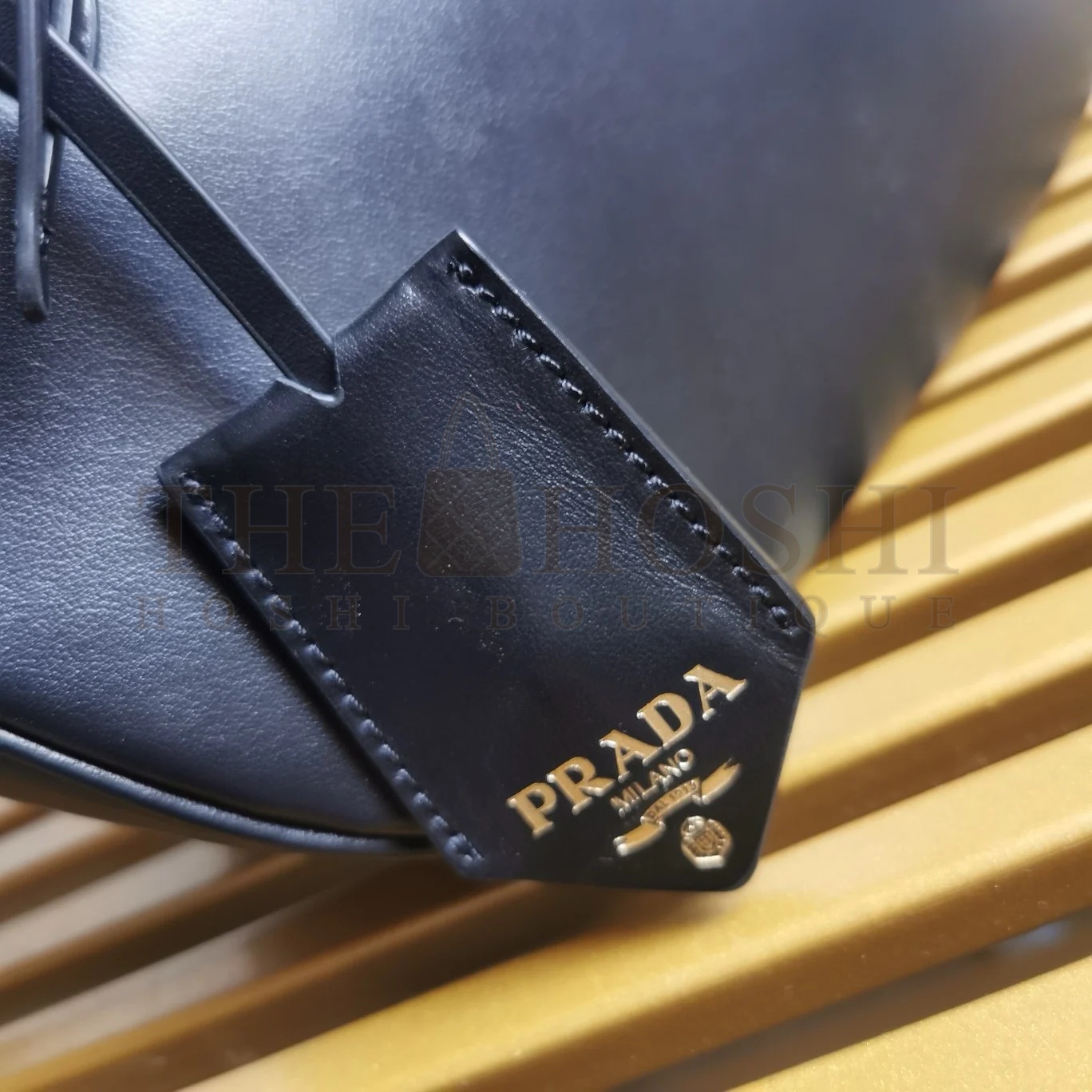 Pra*a Shoulder Bag with Double Zipper in Black Calfskin Master Quality