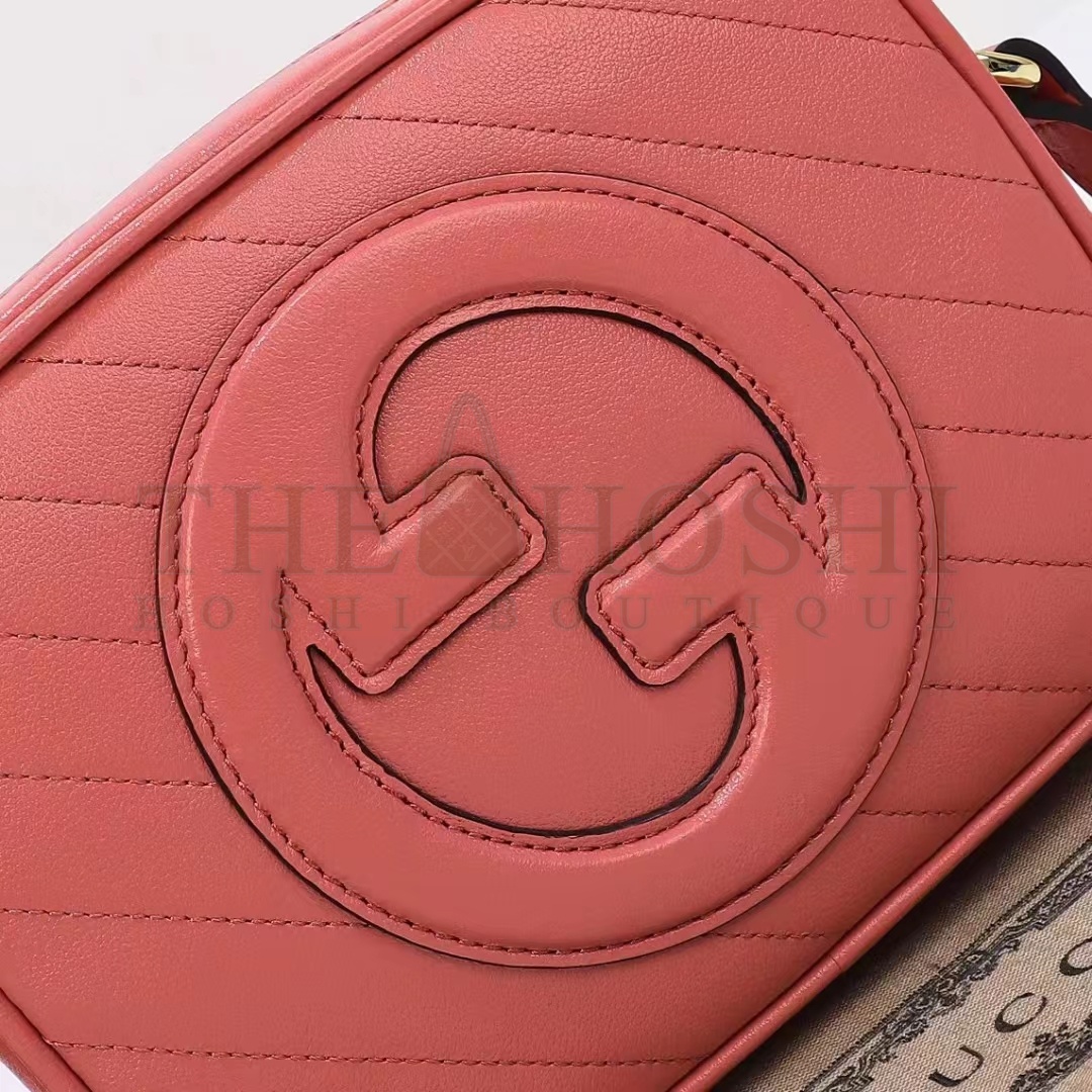 Gvc*1 Women GG Blondie Small Shoulder Bag Pink Leather Zipper Closure Master Quality