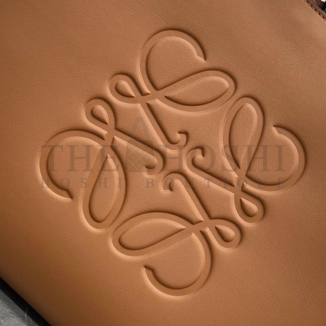 L0ew* Small Anagram Tote In Brown Classic Calfskin Master Quality