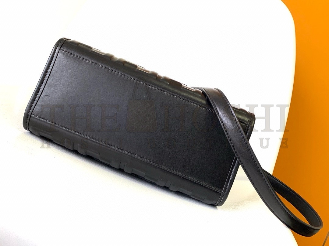 F**di Sunshine Small Tote Bag In Black FF Calfskin Master Quality