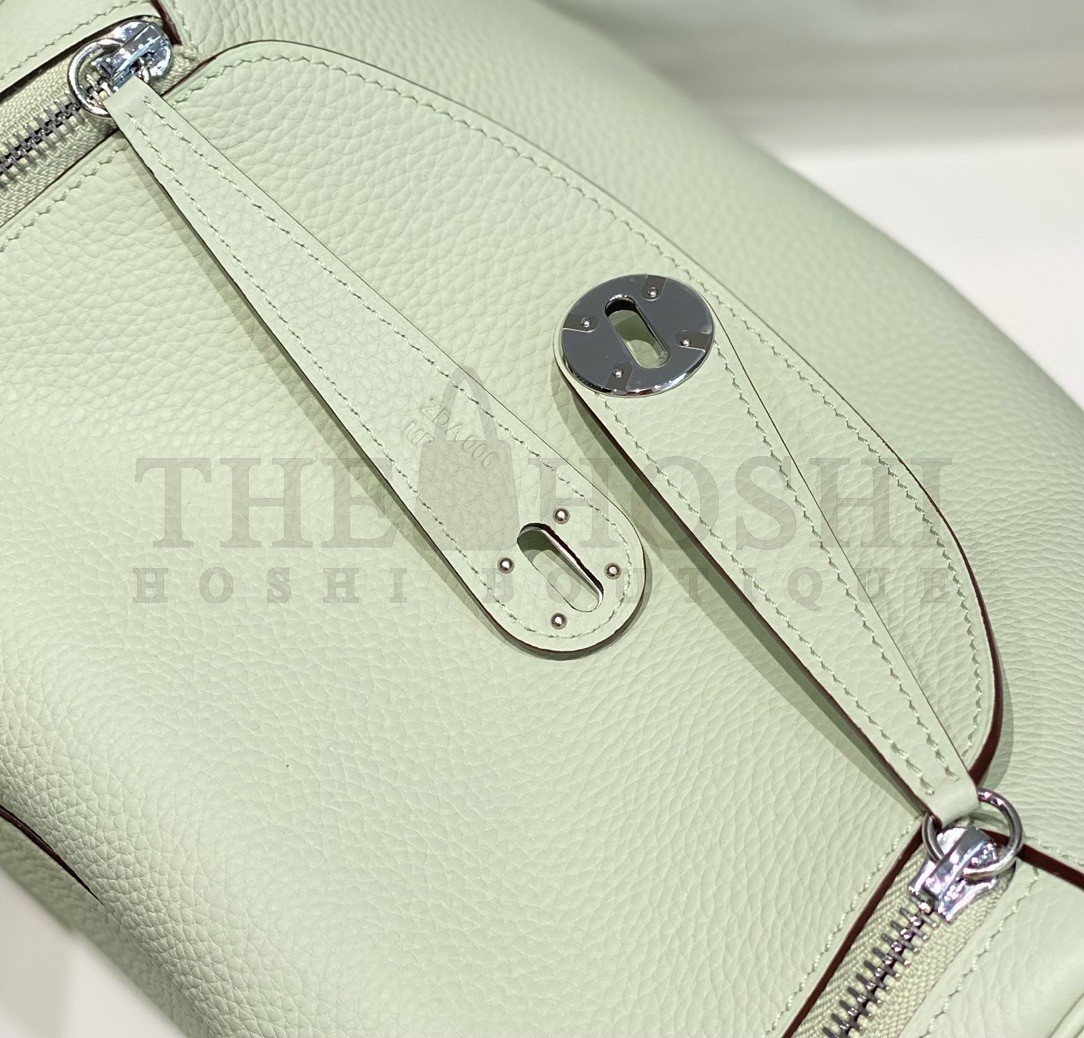 H**me5 Lindy 26cm Bag In Vert Fizz Clemence Leather GHW Master Quality