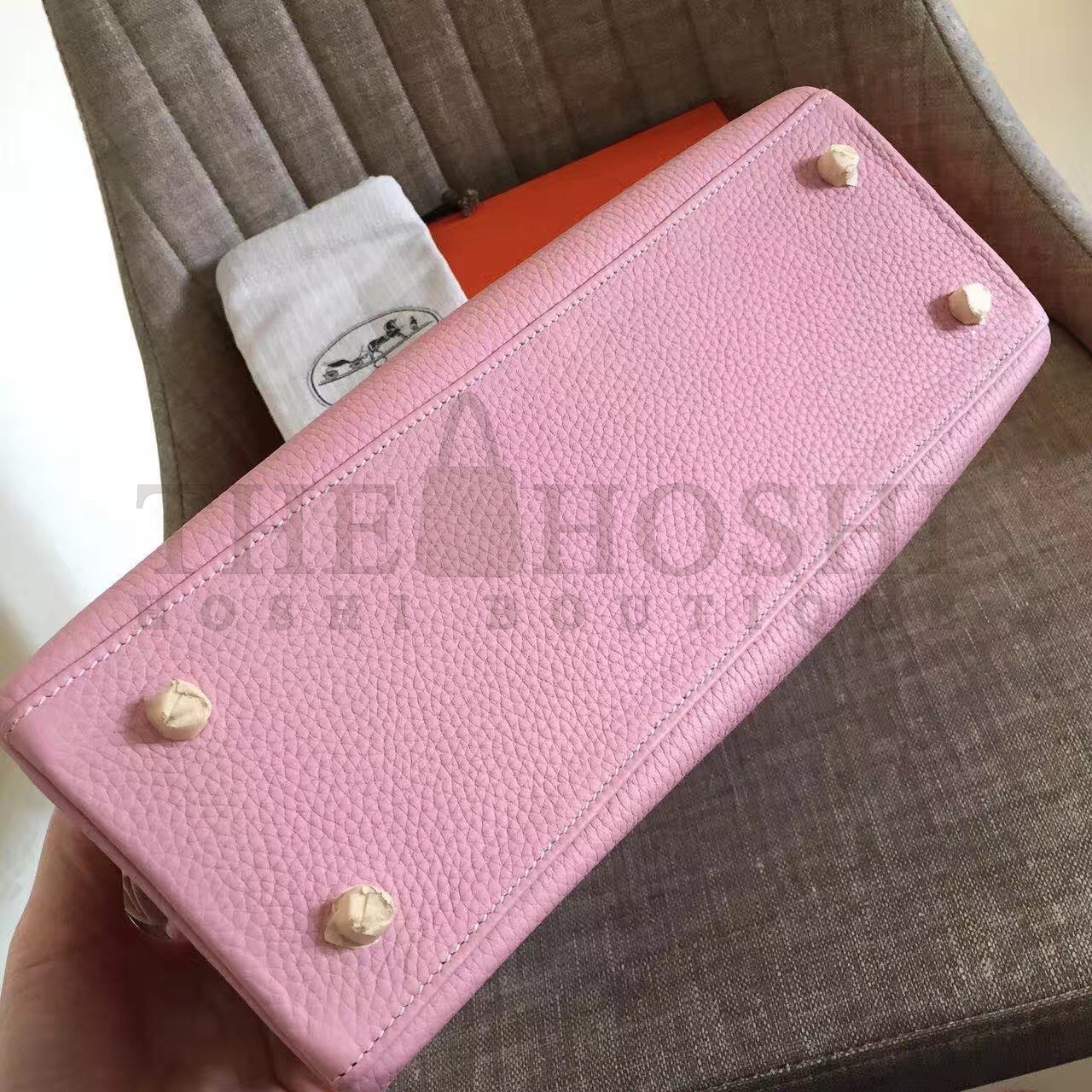 H**me5 Pink Clemence Kelly Retourne 32cm Handmade Bag Master Quality