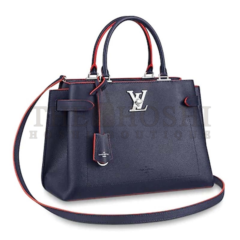 L0vis Vvtt0n LV Women Lockme Day Tote Bag in Grained Calf Leather Master Quality