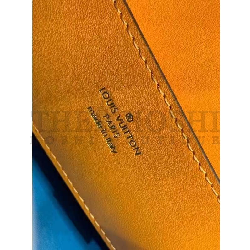 L0vis Vvtt0n LV Women Pont 9 Soft PM Handbag Yellow Grained Calfskin Cowhide Master Quality