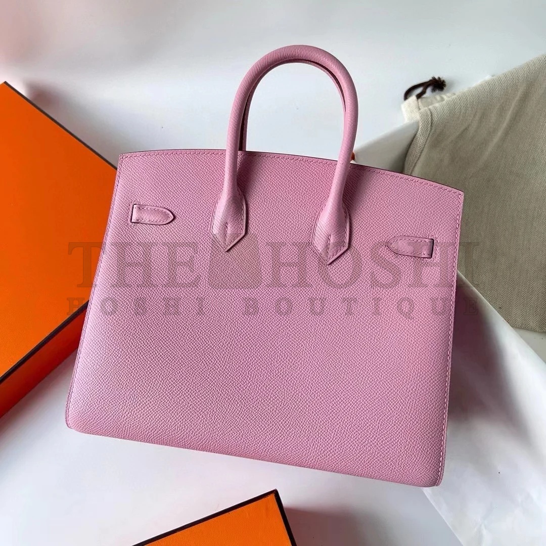 H**me5 Birkin 25 Sellier Handmade Bag In Rose Confetti Epsom Calfskin Master Quality