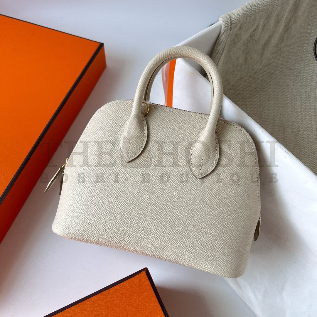H**me5 Bolide 1923 Mini Handmade Bag In Craie Epsom Calfskin Master Quality