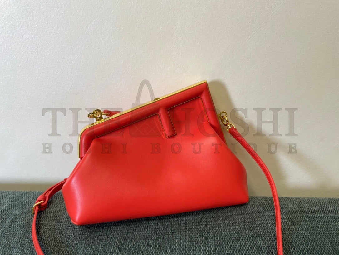 F**di First Small Bag In Red Nappa Leather Master Quality