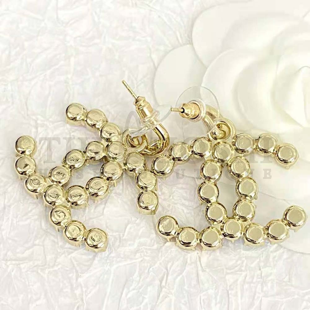 Ch**el Women Pendant Earrings in Metal and Strass Master Quality