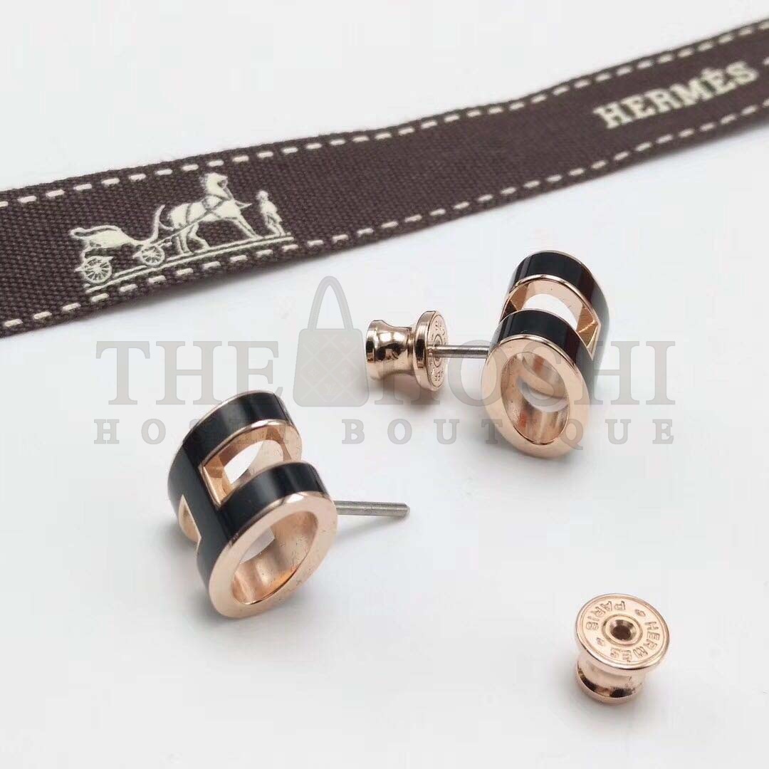 H**me5 Women Pop H Earrings Jewelry Black Master Quality