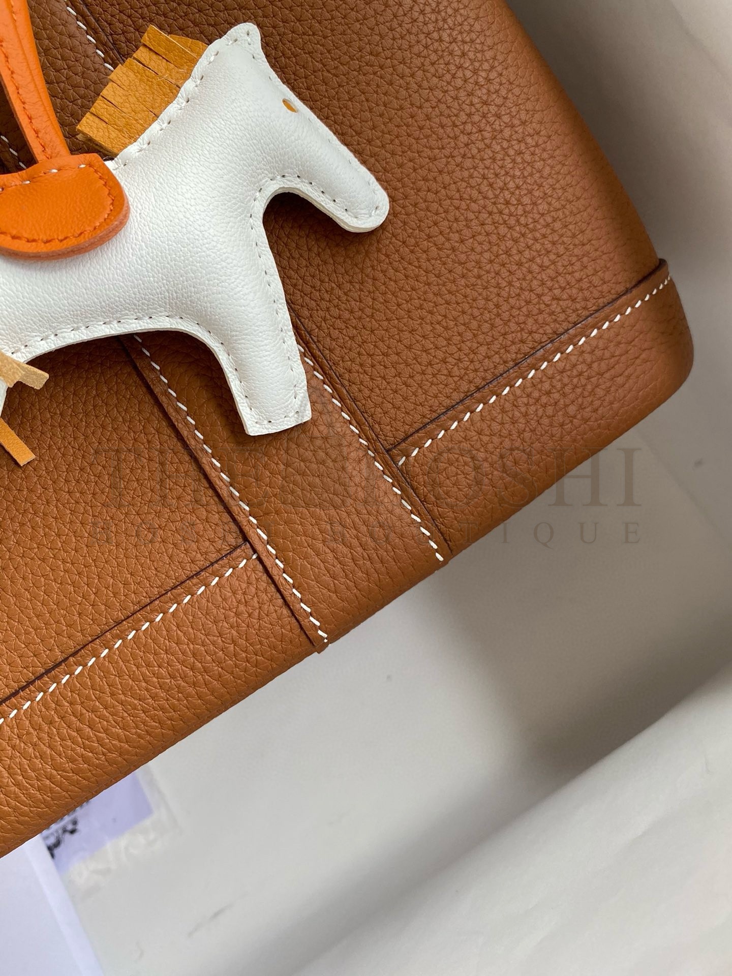 H**me5 Garden Party 30 Handmade Bag in Gold Clemence Leather Master Quality