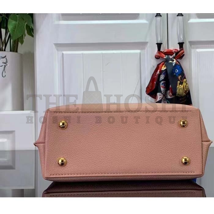 L0vis Vvtt0n LV Women Lockme Ever Mini Handbag Rose Quartz Trianon Grained Calf Leather Master Quality