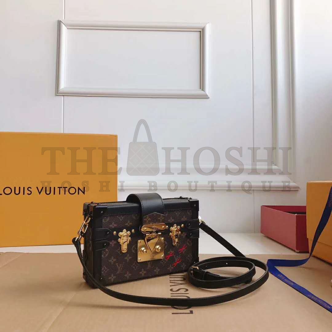 L0vis Vvtt0n LV Women Petite Malle Handbag Iconic Monogram Canvas Master Quality