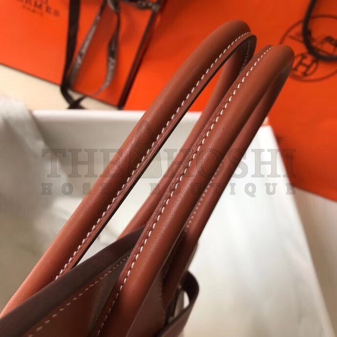 H**me5 Canvas Birkin 35cm Bag With Brown Leather Master Quality