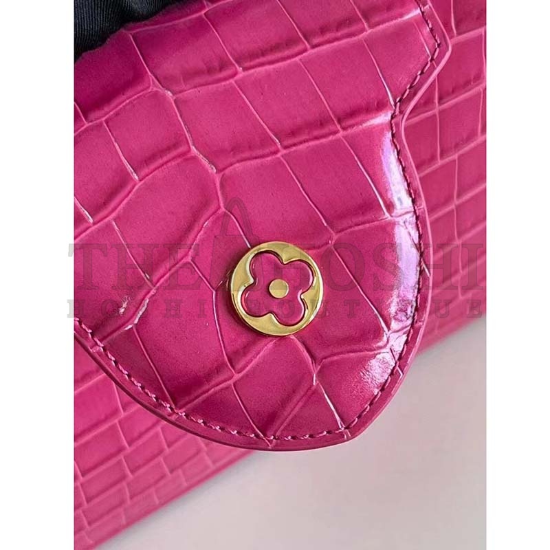 L0vis Vvtt0n LV Women Capucines BB Handbag Pink Crocodilian Leather Master Quality