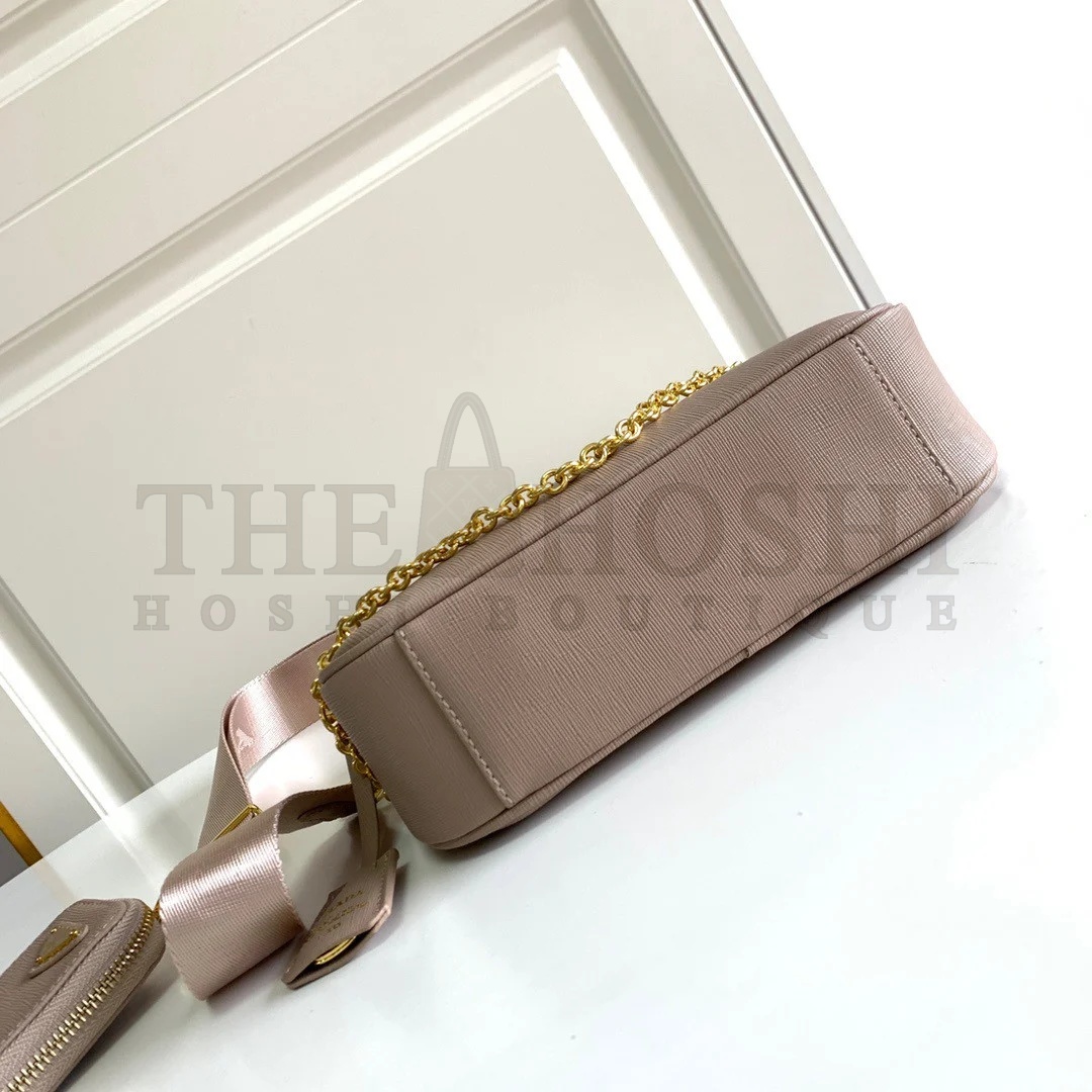 Pra*a Re-Edition 2005 Shoulder Bag In Taupe Saffiano Leather Master Quality