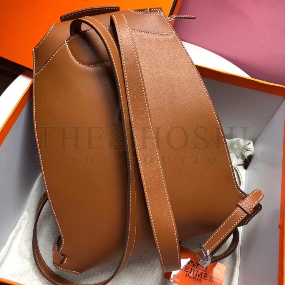 H**me5 GR24 Backpack In Gold Swift Calfskin Master Quality