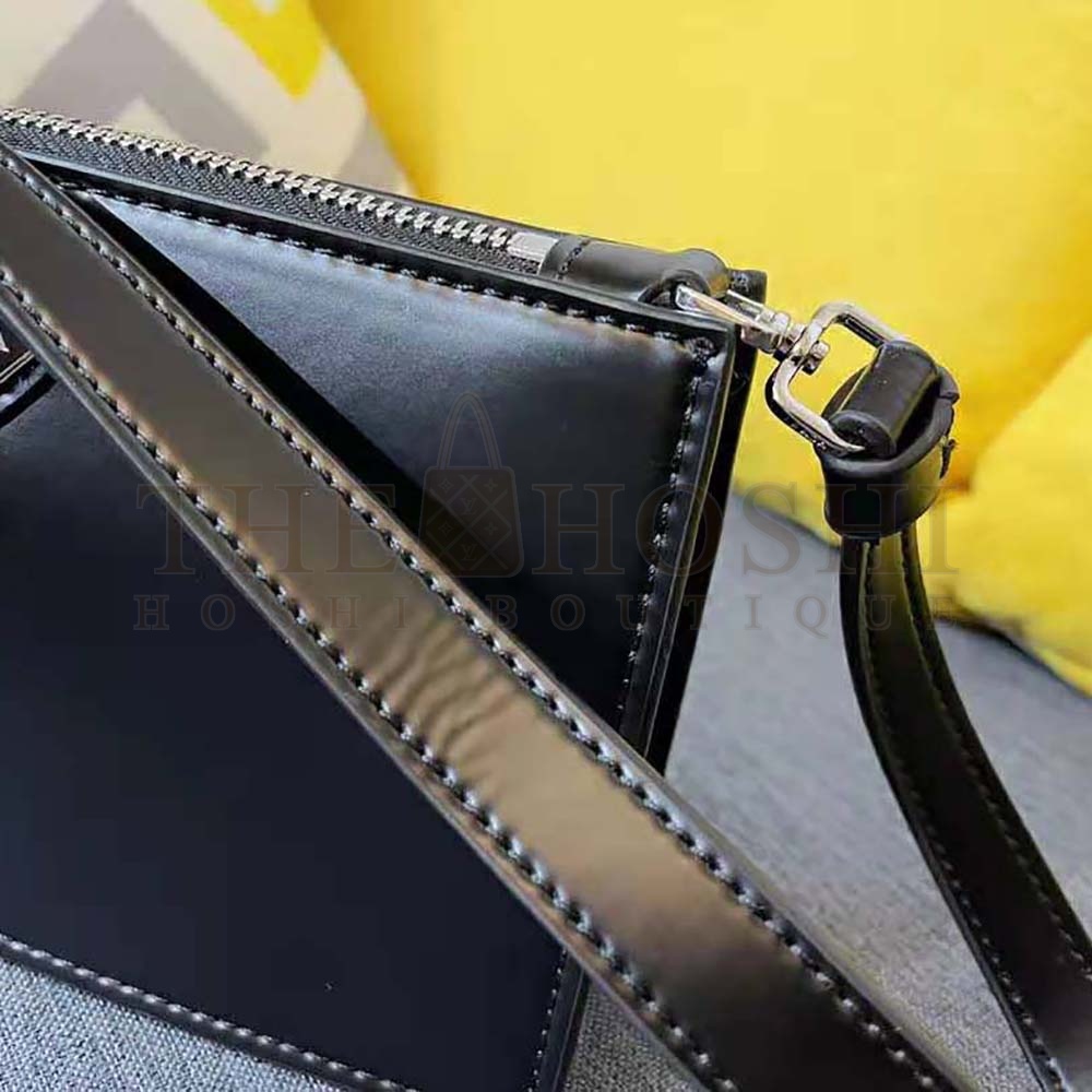 Pra*a Women Brushed Leather Mini-Bag-Black Master Quality